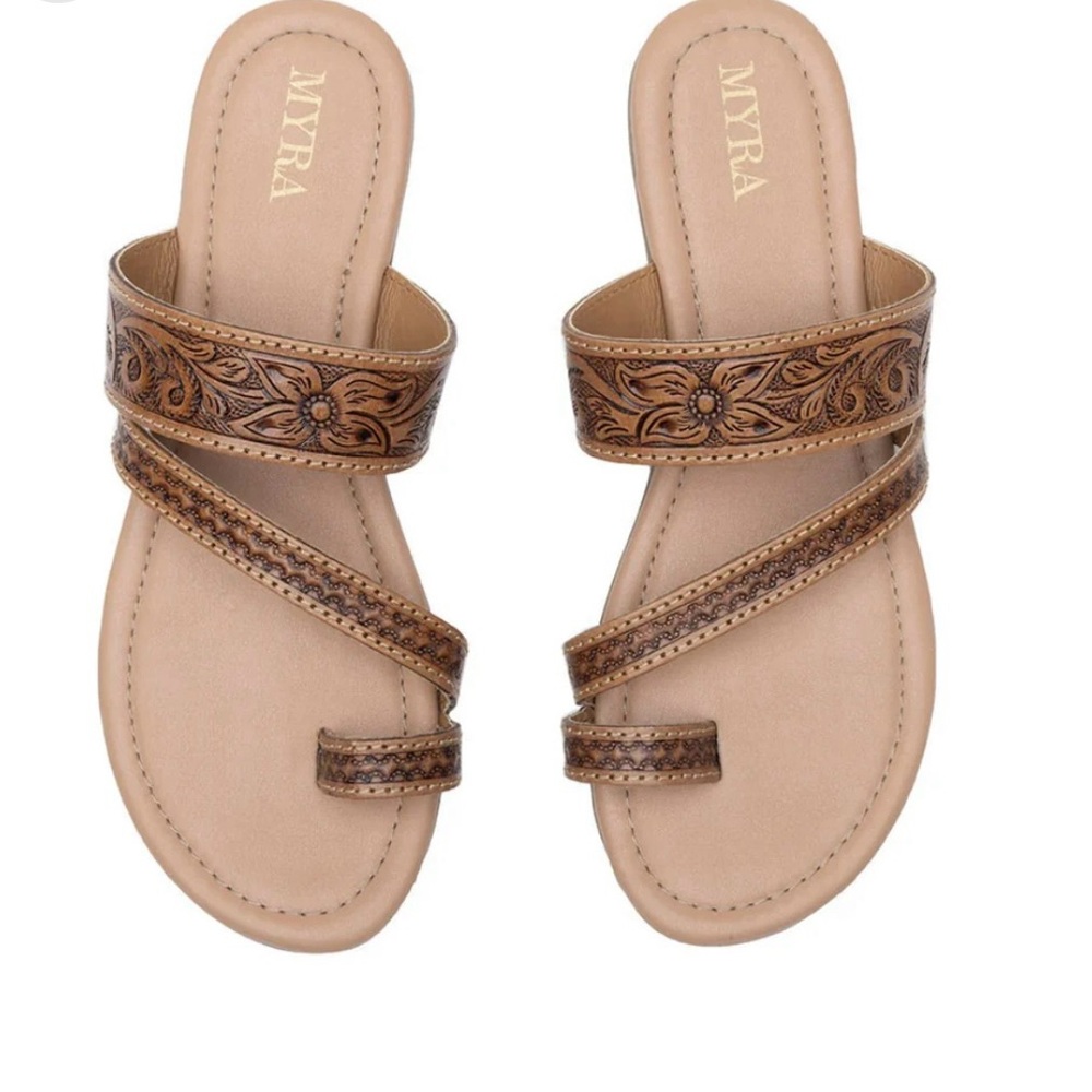 NWT Sz 7 Myra Bag Women's Brown Sandals